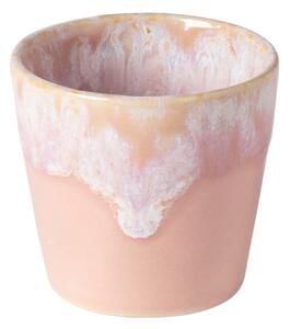Bílo růžový kameninový šálek na espresso COSTA NOVA GRESPRESSO 0,1 l