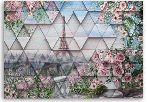 Obraz na plátně, Eiffelova věž na jaře - 60x40 cm