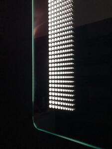 LED zrcadlo Lopez, 80 x 60 cm, s odmlžováním a se 3-druhy světla s nastavitelnou citlivostí každého světla