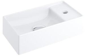Umývátko Ravak Veda 40x22 cm otvor pro baterii, bez přepadu XJX01240000