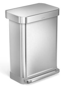 Odpadkový koš volně stojící Simplehuman Pedal bin 55 l Kartáčovaná nerez ocel mat SHCW2023