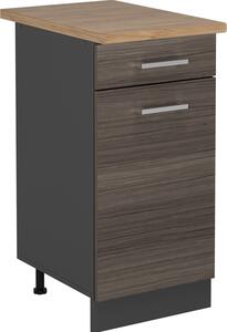 Spodní skříňka kuchyňské linky Vicco R-Line Ušlechtilá šedá 40 cm , PD Dub, Model 53422