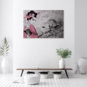 Obraz na plátně, Japonská gejši - 60x40 cm