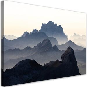 Obraz na plátně, Skalnatá krajina hor - 120x80 cm