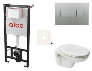 Cenově zvýhodněný závěsný WC set Alca do lehkých stěn / předstěnová montáž + WC Ceramia S-Line Pro SIKOASP6