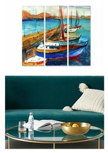 Obrazy v sadě 3 ks 20x50 cm Sailing – Wallity