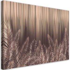 Obraz na plátně, Exotické 3D palmové listy - 100x70 cm