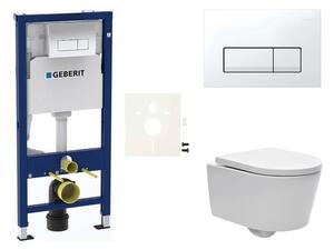 Cenově zvýhodněný závěsný WC set Geberit do lehkých stěn / předstěnová montáž + WC SAT Brevis SIKOGESBRED50