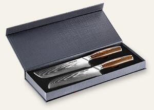 Sada kuchyňských nožů Seburo SUBAJA Damascus 2ks (Nakiri nůž 175mm, Santoku nůž 175mm)