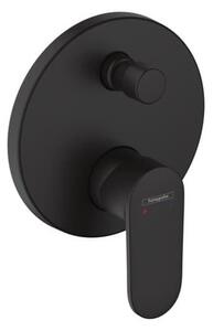 Sprchová a vanová baterie Hansgrohe Vernis Blend bez podomítkového tělesa černý mat 71466670