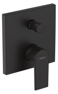 Sprchová a vanová baterie Hansgrohe Vernis Shape bez podomítkového tělesa černý mat 71468670