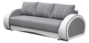 Pohovka Claris (světle šedá + bílá). Akce -20%