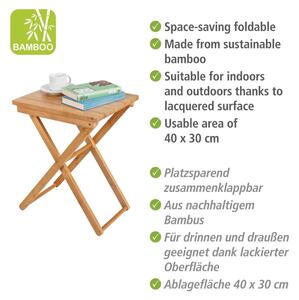 Bambusový odkládací stolek 31x42 cm Maui – Wenko