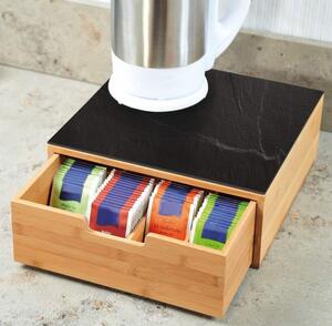 KESPER Box na kávovékapsle/ čajové sáčky, Bambus