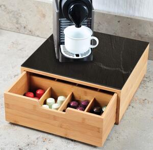Box na kávové kapsle / čajové sáčky, bambus