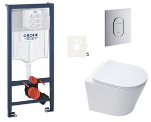 Závěsný WC set do lehkých stěn / předstěnová montáž SAT Infinitio SIKOGRSIN10A