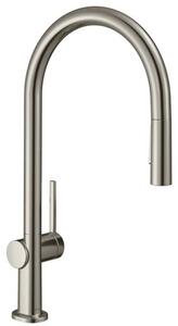Dřezová baterie Hansgrohe Talis s vytahovací sprškou, 2 proudy vzhled nerezu 72800800