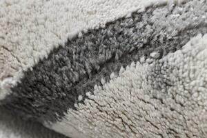 Makro Abra Kusový koberec EMERALD 0085 Luxusní moderní geometrický bílý stříbrný Rozměr: 240x330 cm