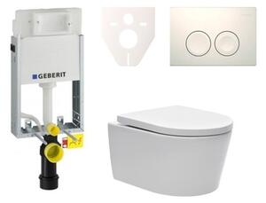 Cenově zvýhodněný závěsný WC set Geberit k zazdění + WC SAT Brevis SIKOGE1W1