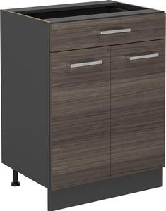 Spodní skříňka kuchyňské linky Vicco R-Line Ušlechtilá šedá 60 cm se zásuvkou, bez pracovní desky, Model 53365