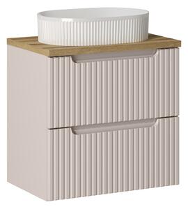 Comad Koupelnová skříňka s deskovým umyvadlem SET-NOC B OAK 60 kašmír/dub coast evoke