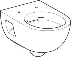 Geberit závěsný klozet RENOVA Rimfree, polouzavřený design bílý