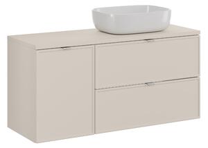 Comad Koupelnová skříňka s deskovým umyvadlem Bella Cashmere 120 cm - kašmír