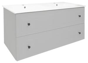 Koupelnová skříňka s umyvadlem Naturel Forli 120x53x46 cm šedá mat FORLI120GMU
