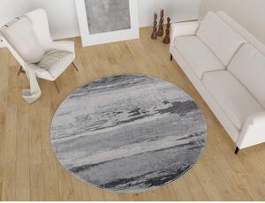Šedý pratelný kulatý koberec ø 80 cm – Vitaus