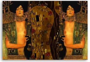 Obraz na plátně, Judyta s hlavou Holofernes - 60x40 cm