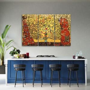 Obraz na plátně třídílný, Strom života - 60x40 cm