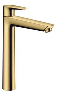 Vysoká umyvadlová baterie Hansgrohe Talis E s výpustí leštěný vzhled zlata 71716990