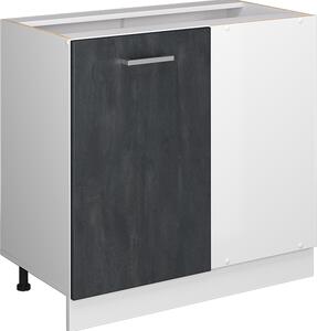 Rohová skříňka Vicco R-Line Černý beton 86 cm bez pracovní desky, Model 47580