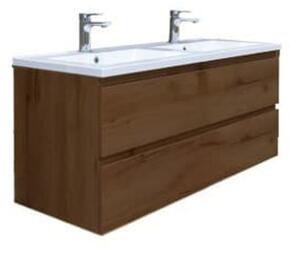 Koupelnová skříňka s umyvadlem SAT B-Way 119x50x45 cm ořech mat BWAY2120NUTU