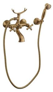 Vanová baterie Paffoni Ricordi se sprchovým setem 150 mm bronz IR023BR