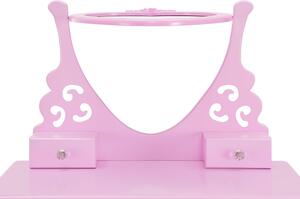 Toaletní stolek Julia - růžový