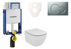 Cenově zvýhodněný závěsný WC set Geberit k zazdění + WC Ideal Standard Tesi 110.302.00.5NF3