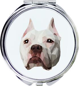 Pit Bull, American Pit Bull Terrier, Pitbull, APBT – Zrcadlo značky Art-Dog s fotografií a geometrickým vzorem