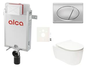 Cenově zvýhodněný závěsný WC set Alca k zazdění + WC Glacera Alfa SIKOAA3