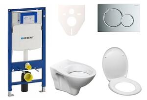 Cenově zvýhodněný závěsný WC set Geberit do lehkých stěn / předstěnová montáž + WC Ceramia S-Line Pro 111.300.00.5ND2