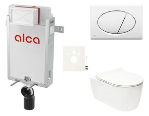 Cenově zvýhodněný závěsný WC set Alca k zazdění + WC Glacera Alfa SIKOAA1