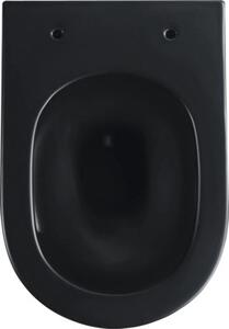 Závěsné WC form&style SAMAR bez splachovacího kruhu se systémem splachování Turbo Flush vč. WC prkénka