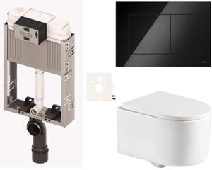 Závěsný wc set k zazdění  SAT SIKOTZREX72BL