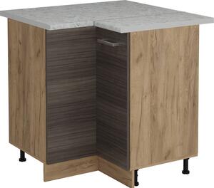 Rohová skříňka Vicco R-Line Ušlechtilá šedá 75.6 cm PD Mramor, Model 53912