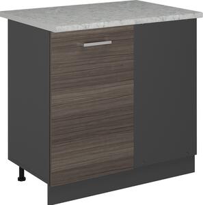 Rohová skříňka Vicco R-Line Ušlechtilá šedá 86 cm PD Mramor, Model 53694