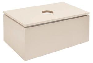 Koupelnová skříňka s krycí deskou SAT Feel 80x30x46 cm pískově béžová mat SATFEEL80BED