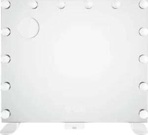 Osvětlené kosmetické zrcadlo - Hollywoodské zrcadlo - 14 stmívatelných LED světel - Na toaletní stolek a do ložnice - S připojením USB - Bílé provedení
