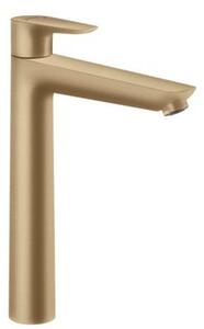 Vysoká umyvadlová baterie Hansgrohe Talis E bez výpusti kartáčovaný bronz 71717140