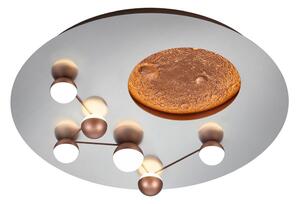 LED stmívatelné stropní svítidlo v bílo-bronzové barvě ø 50 cm Zodiac – Trio