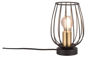 Stolní lampa v černo-zlaté barvě (výška 24,5 cm) Grid – Trio